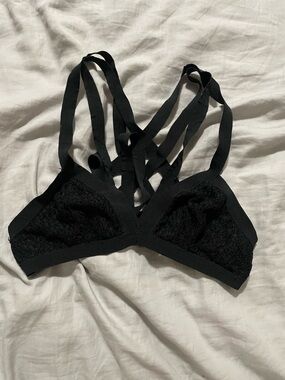 3/$10 Black Strappy Lace Bralette - Women Intimates